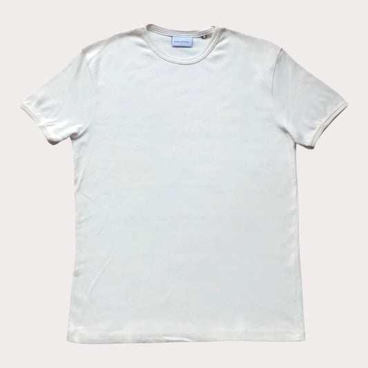 White t-shirt on a white background