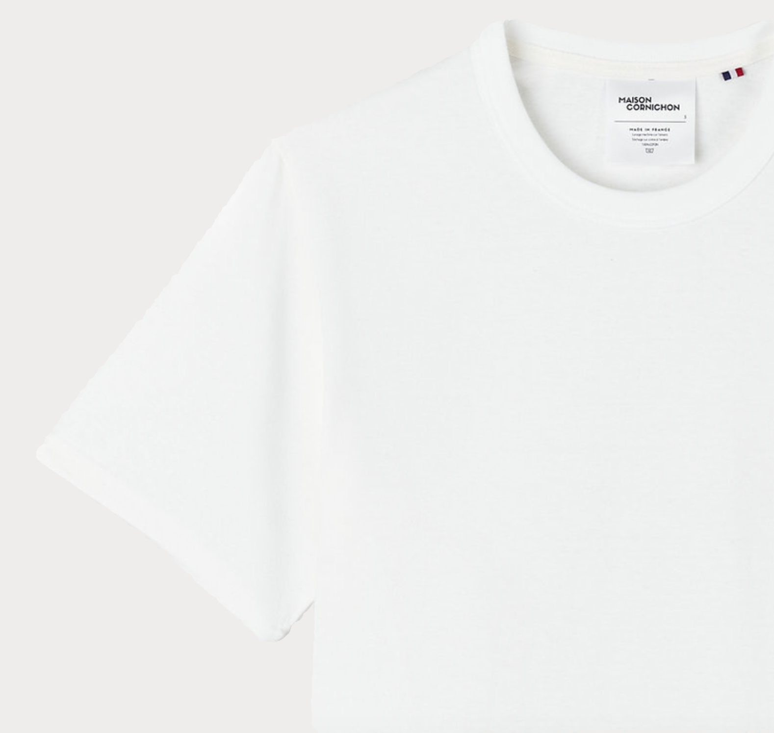 Maison Cornichon White T-Shirt Detail