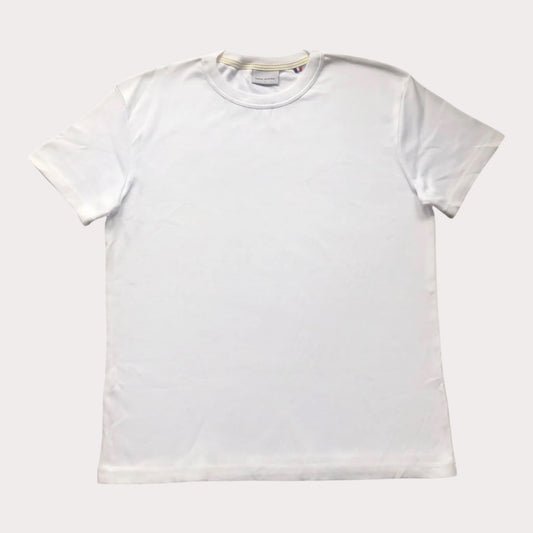 White t-shirt on a white background