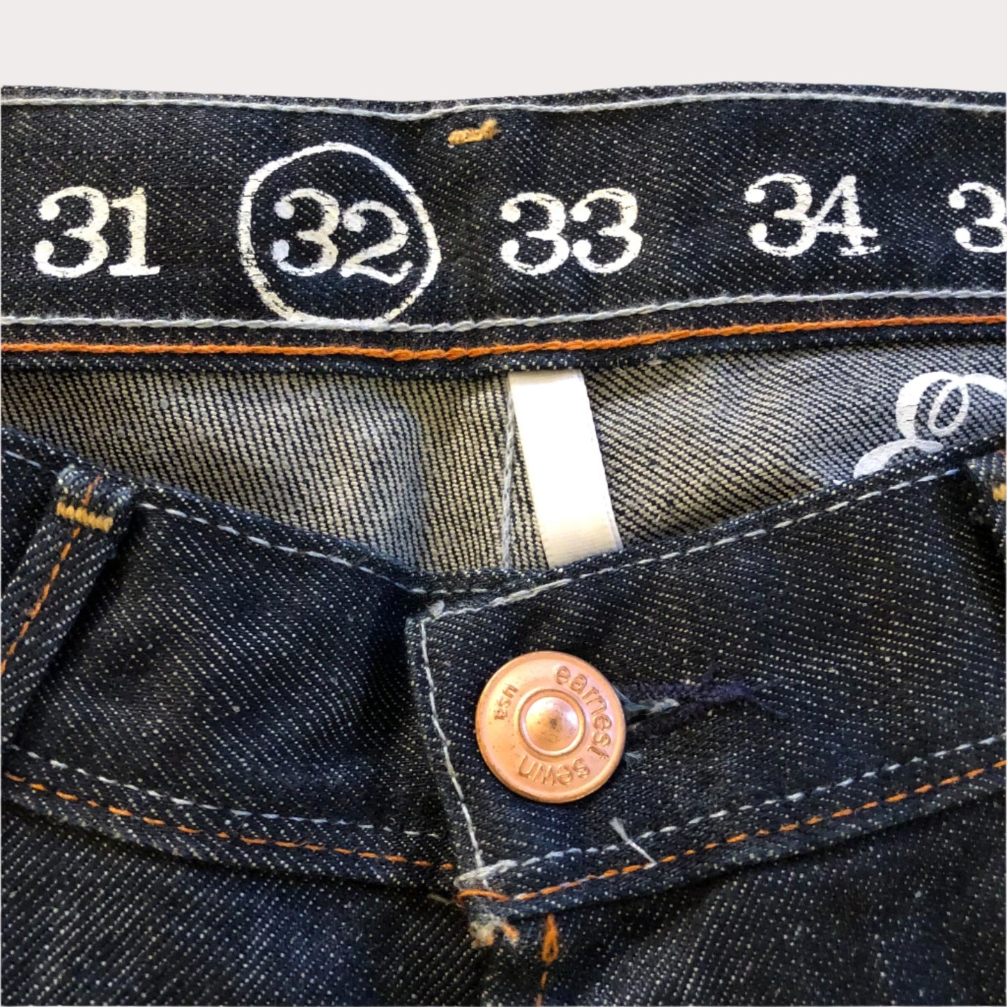 Vintage Earnest Sewn Denim - Raw 32/34