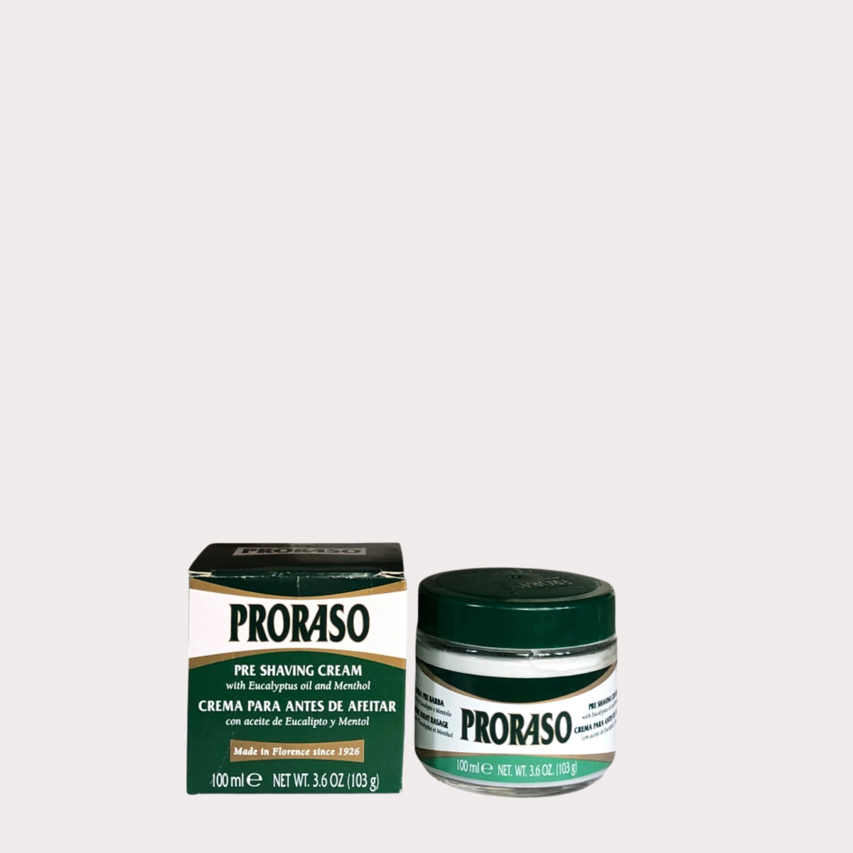 Proraso Green Shaving Foam – Eucalyptus & Menthol – Natural Refreshing Mousse – 3.4 Oz