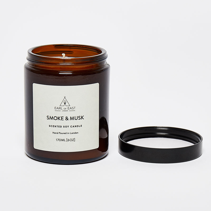 Earl of East - Smoke & Musk Scented Candle - Soy Wax 170ML