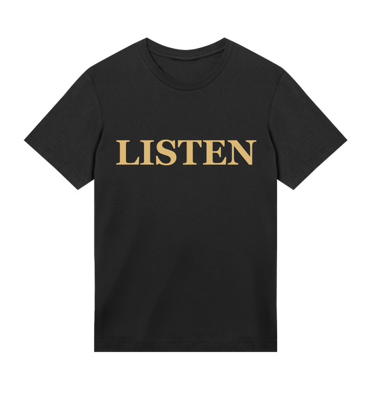 Supra-Quintessence "Listen" Tee Beige