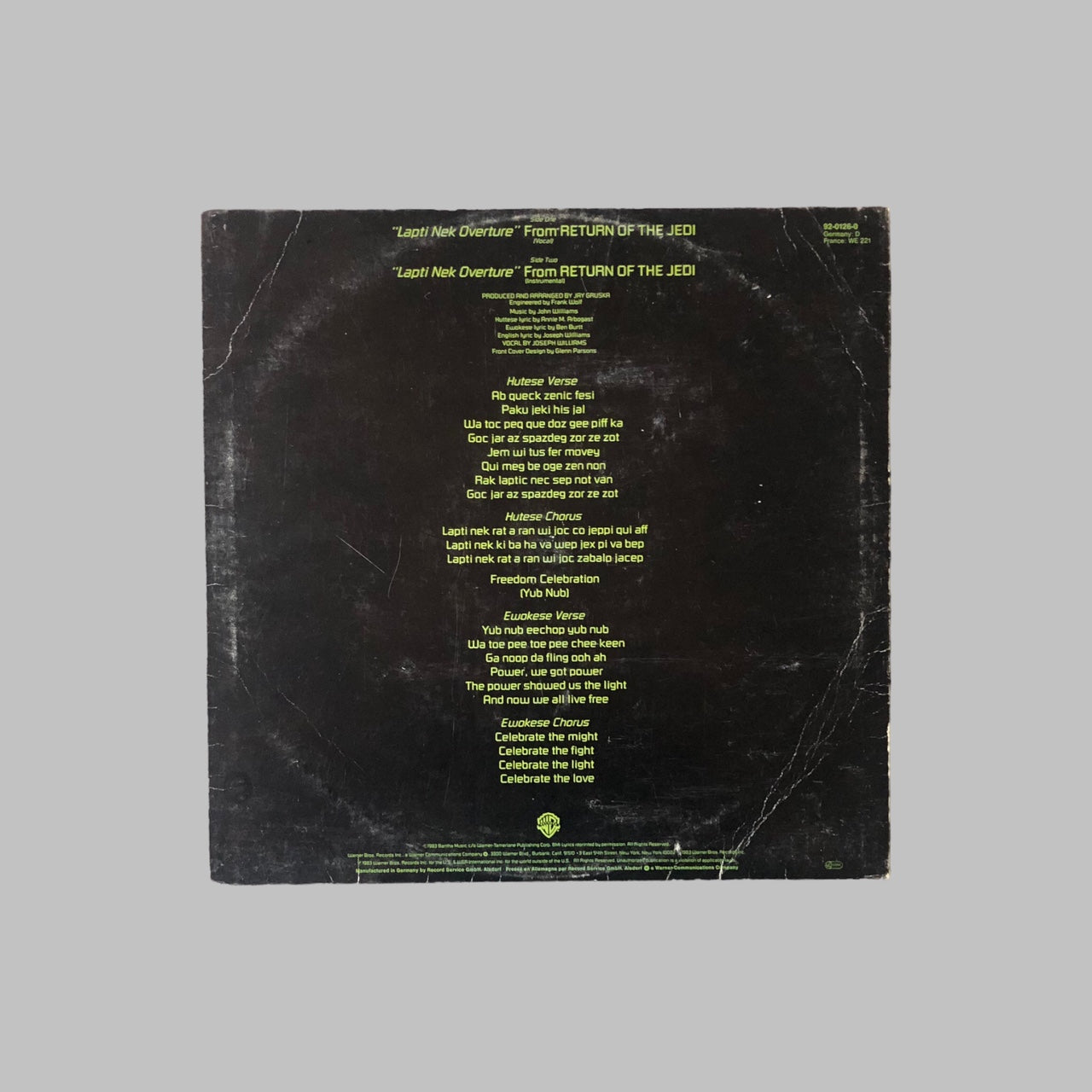 Maxi 45 Vinyl - Urth - Overture (Return of the Jedi)