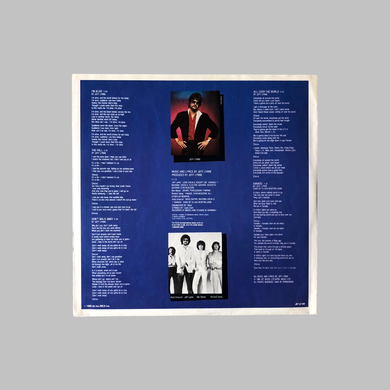LP Vinyl - Electric Light Orchestra  - Xanadu (From The Original Motion Picture Soundtrack)