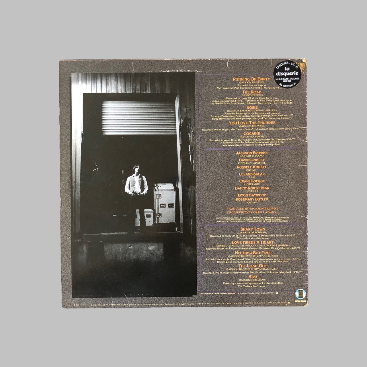 LP Vinyl - Jackson Browne  - Running on Empty