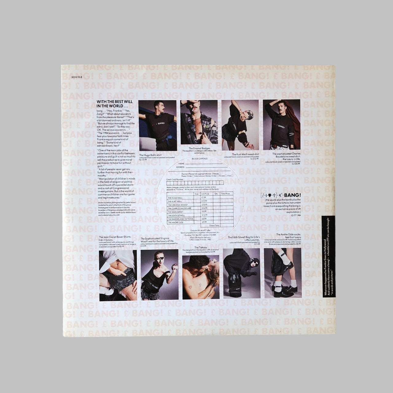 LP Vinyl - Frankie Goes To Hollywood - Welcome To The Pleasuredome.