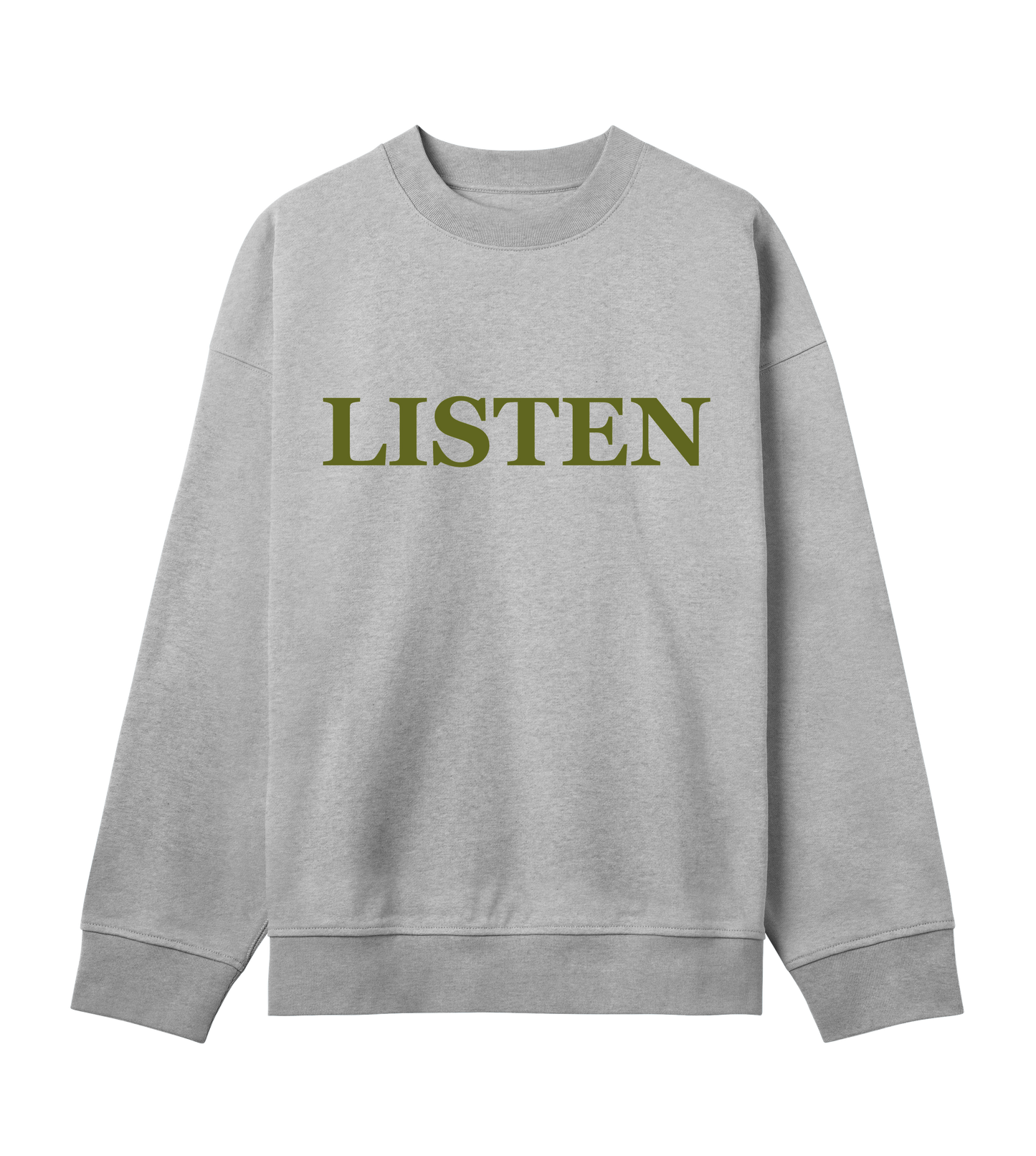 Supra-Quintessence "Listen" Herren Boxy Sweatshirt - Army