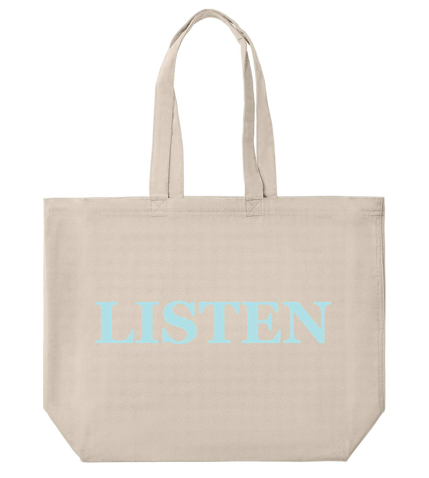 Supra-Quintessence "Listen" Tote Bag - Sky Blue