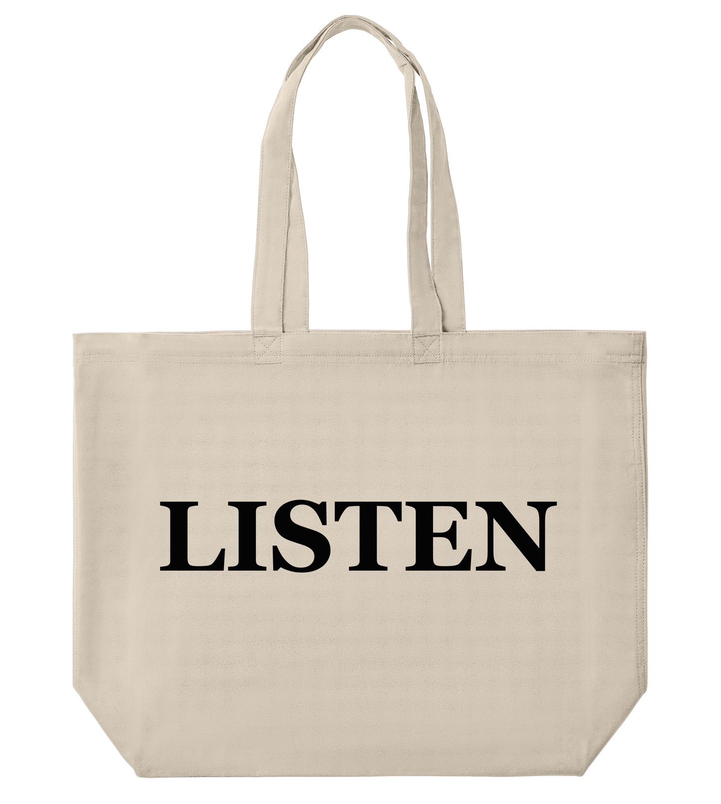 Supra-Quintessence "Listen" Big Tote - Black