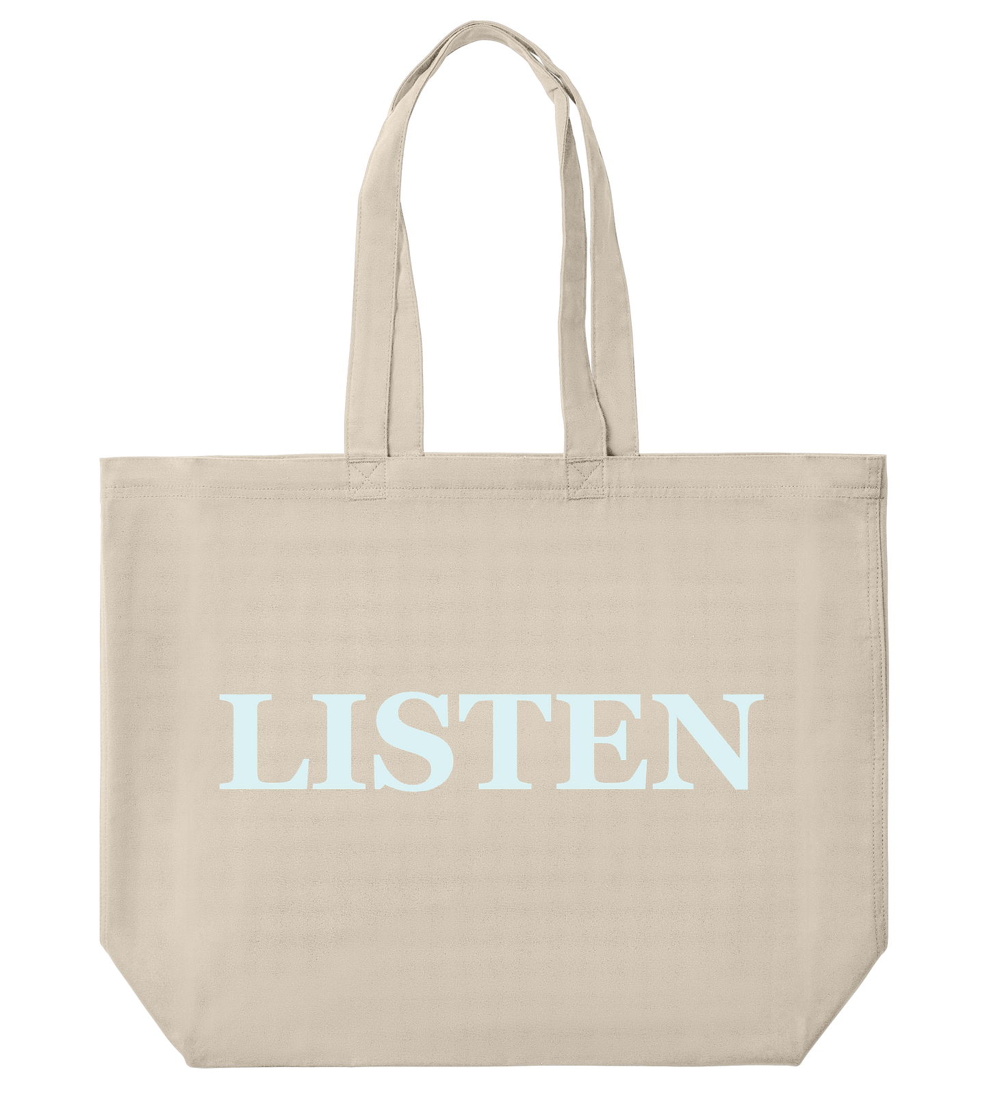 Supra-Quintessence "Listen" Tote Bag - Pale Blue