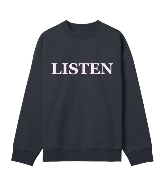 Supra-Quintessence "Listen" Herren Boxy Sweatshirt - Rosa