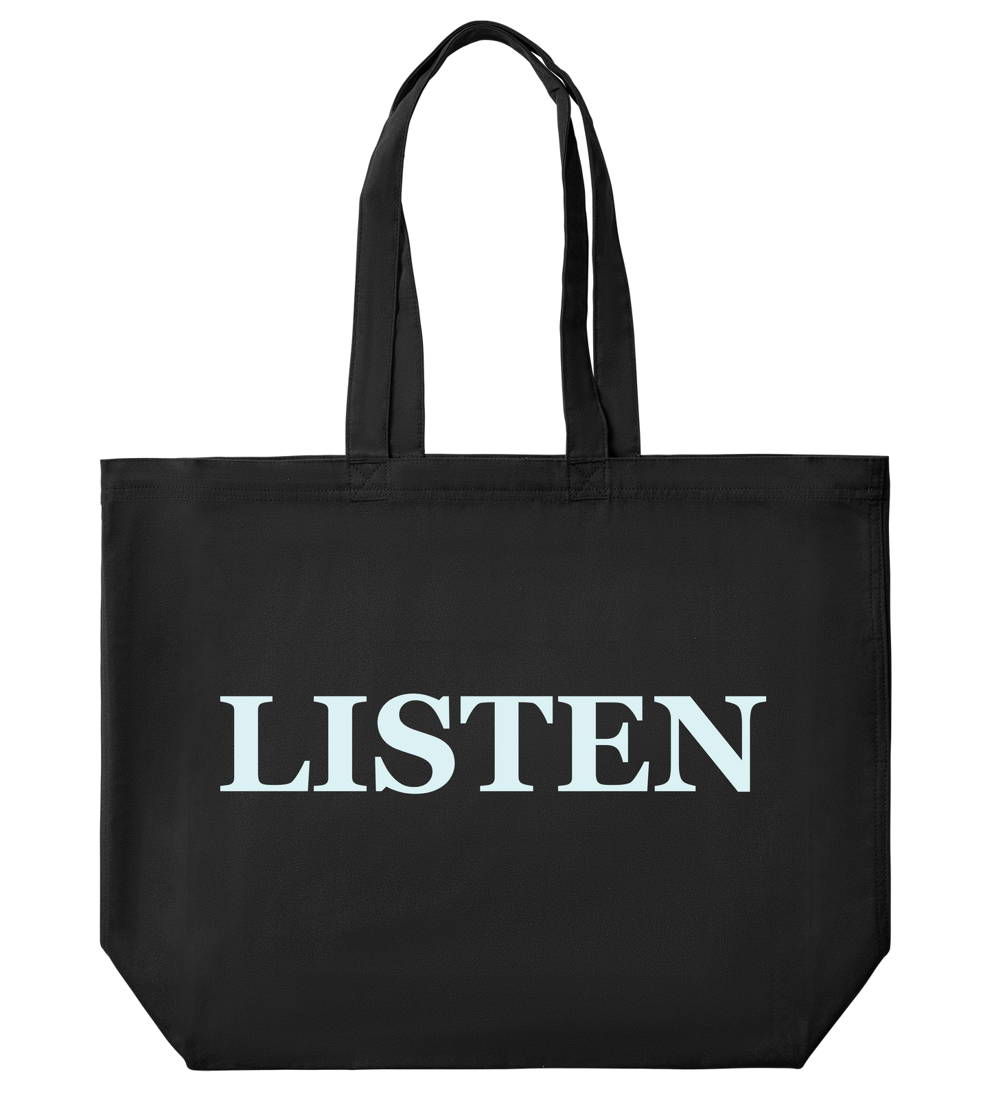 Supra-Quintessence "Listen" Tote Bag - Pale Blue