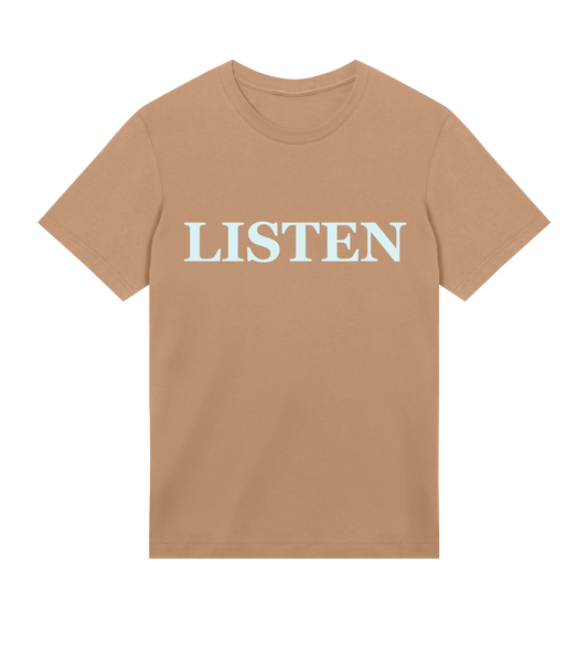 Supra-Quintessence „Listen“ T-Shirt Hellblau