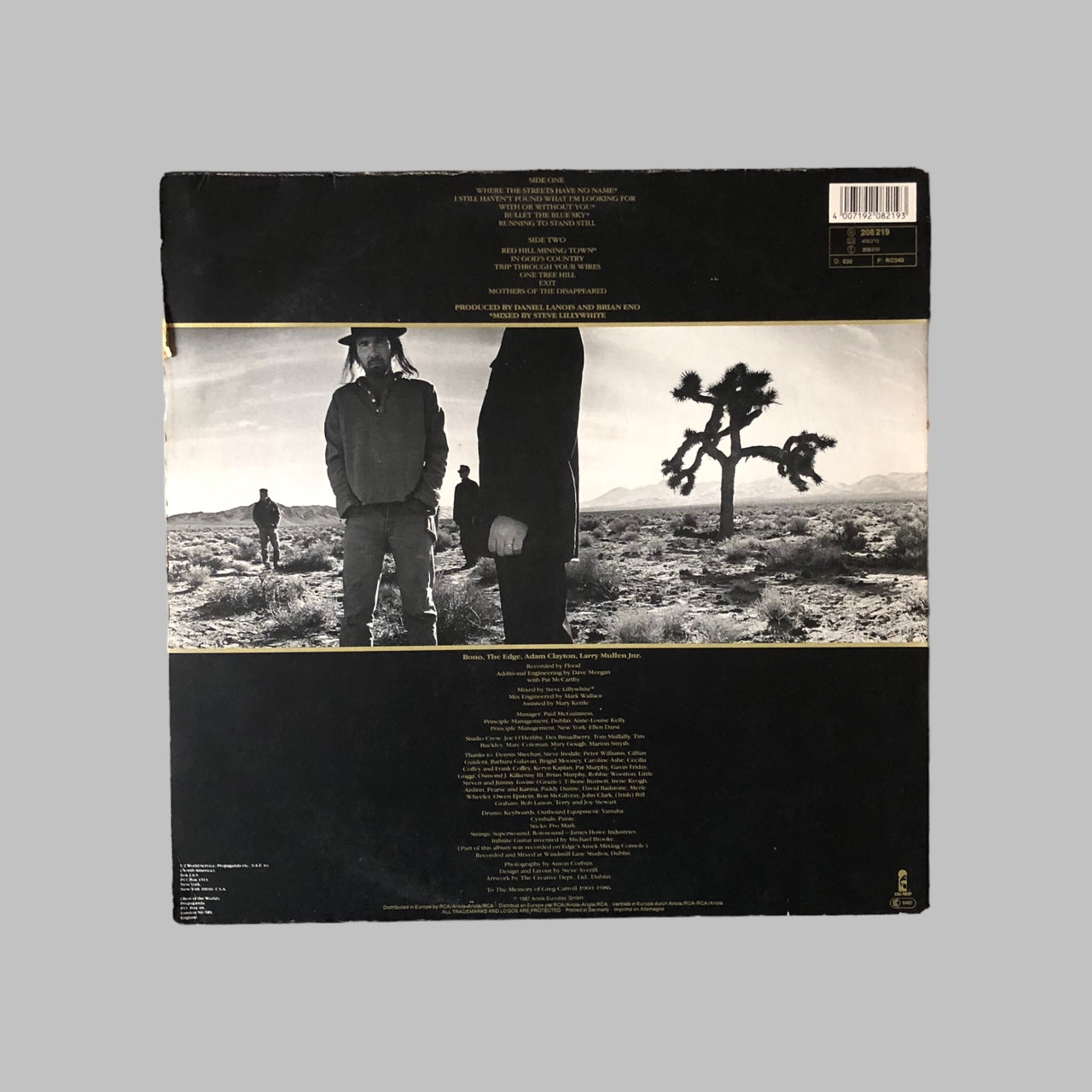 LP Vinyl - U2 - The Joshua Tree.